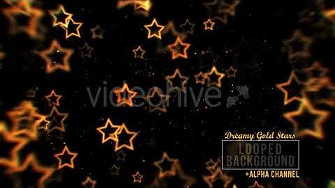 Gold Star Particles Background | Motion Graphics - Envato elements