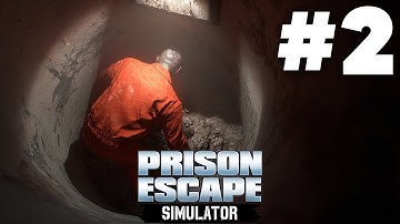 Prison Escape Simulator Gameplay Walkthrough Part 2 - ALMOST GETTING CAUGHT