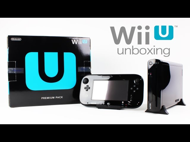 Nintendo Wii U Console (Black) (32GB) Smash/Splat Deluxe Set Boxed