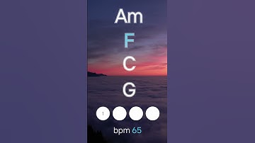 🎸 EASY GUITAR BACKING TRACK IN A MINOR – 65BPM 🎶