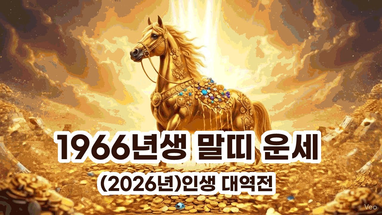 66년생 말띠 2026년 최고의 운세를 알려드립니다 