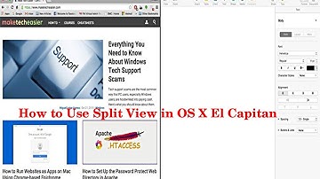 How to Use Split View in OS X El Capitan