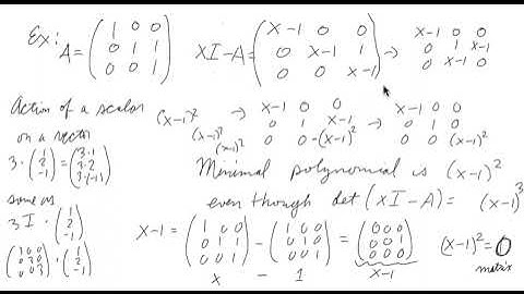 minimal polynomial example 2 and characteristic polynomial