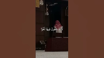 لَّا يَسۡمَعُونَ فِيهَا لَغۡوًا إِلَّا سَلَٰمٗاۖ ||محمد - من سورة مريم تلاوة هادئة 😴❣️