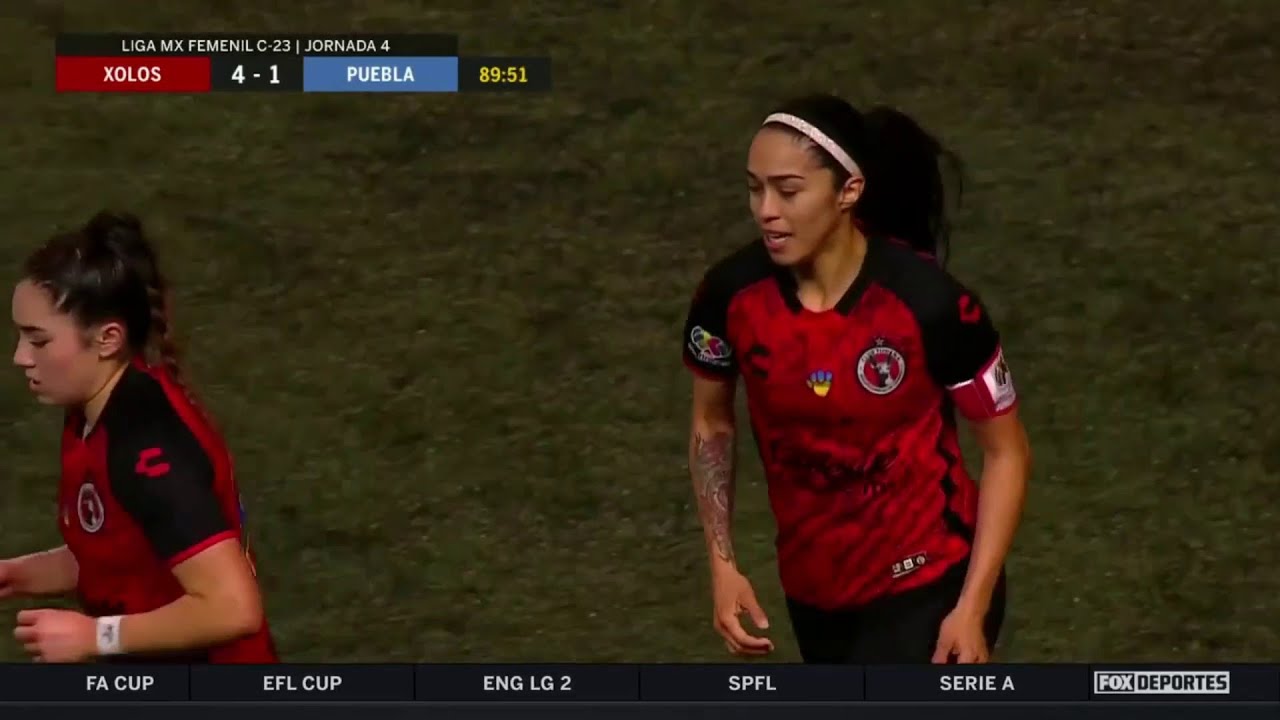 Gol de Cuellar | Xolos 4-1 Puebla | Jornada 4 | Liga MX Femenil - YouTube