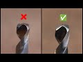 How to sharpen a drill bit easily  hss drill bit sharpening