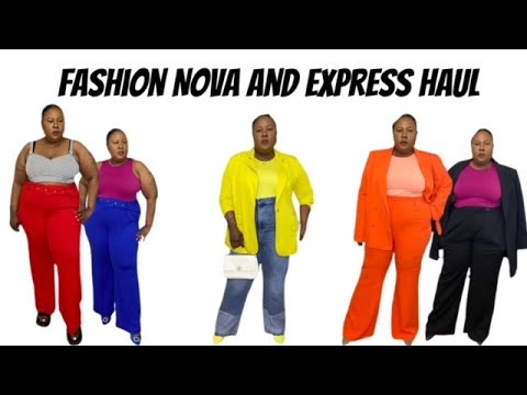 FASHION NOVA CURVE HAUL 2022// Featruring Express bodysuits and crop tops// Plus size Spring haul