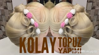 Kolay Düz Topuz Modeli Dağınık Saç Modelleri Farklı Model 5 Dakikada