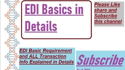 Basic of EDI | EDI ANSI X12 Details || EDI Envelop and explained in details