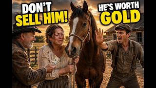 The WIDOW was selling her last HORSE… until the FARMHAND shouted “DON’T SELL HIM!”