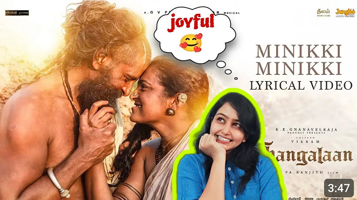 Minikki Minikki - Lyrical Video(Tamil) | Thangalaan | Chiyaan Vikram | Pa Ranjith | GV Prakash Kumar