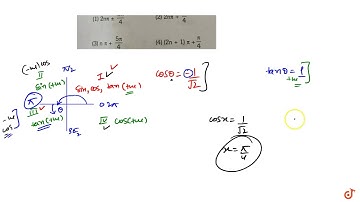 The most general values of `theta` satisfying the two equations `costheta=-1/sqrt2 , tan theta=...