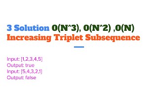 Increasing Triplet Subsequence Leetcode