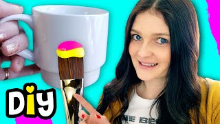 How to Paint a Coffee Mug ✨ Paint with me ✨ Art Vlog
