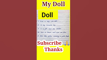 Short Essay On My Doll | My Doll In English | My Favourite Toy Essay | #essay #toys