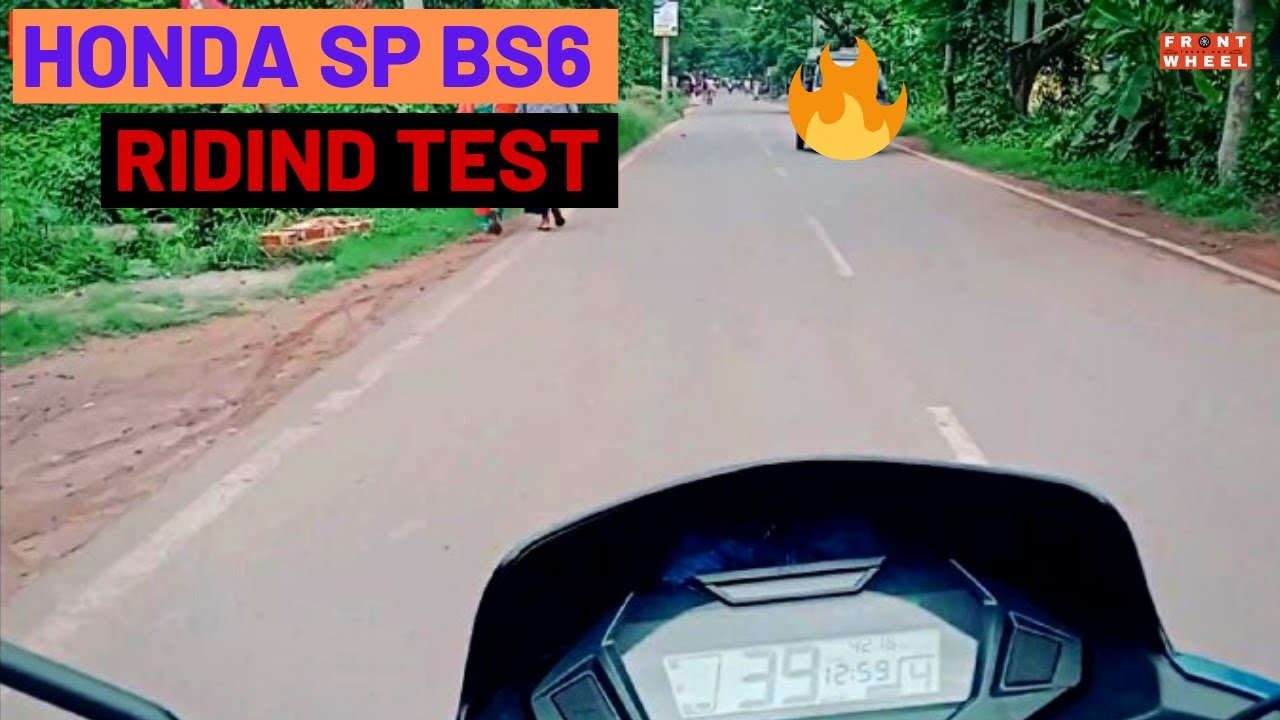Honda SP BS6 extreme riding test in Indian village road 🔥😍 - Front Wheel