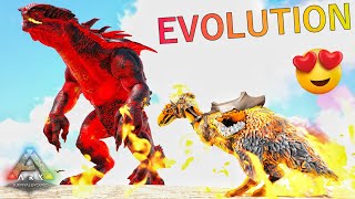 Fallen Demonic Terror Bird VS Fire Colossus Boss : ARK Survival Evolved Primal Fear 100X : Part 102