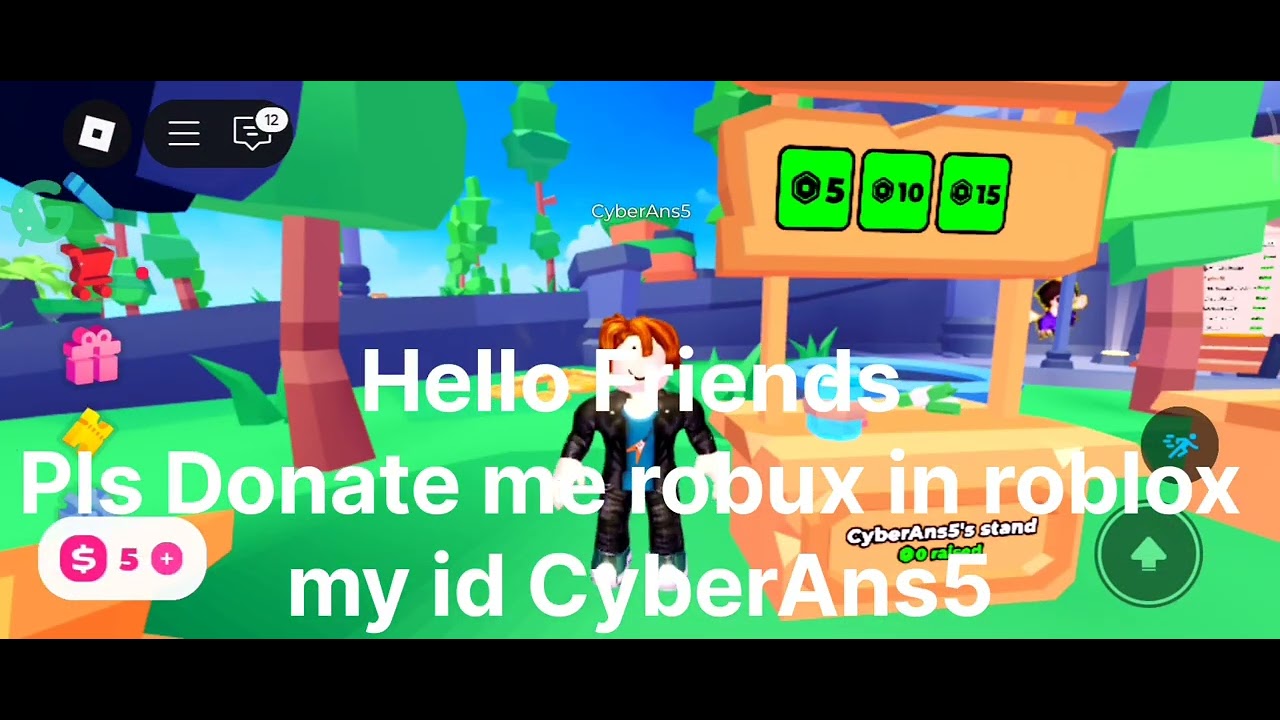 Pls donate me robux my id CyberAns5 - YouTube