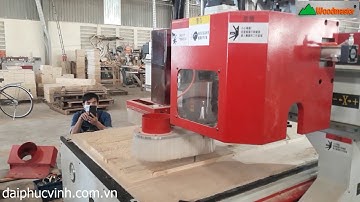 MÁY CNC ROUTER THAY DAO TỰ ĐỘNG + CỤM KHOAN WOODMASTER