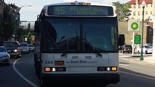 Bee-Line Bus Neoplan AN460 Articulated Route 45 Bus North Avenue Lockwood Avenue