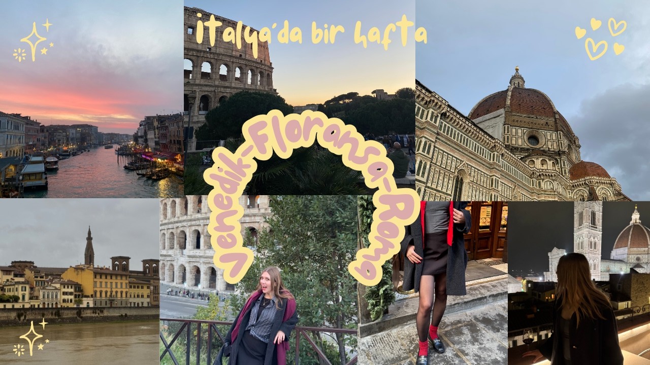 Bir haftada İtalya'yı keşfediyoruz !! | Venedik, Floransa, Roma