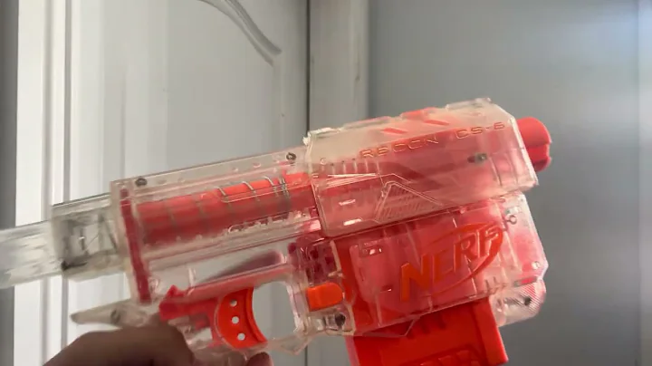 Nerf N-Strike Clear Series Recon CS-6 Tactical reload.