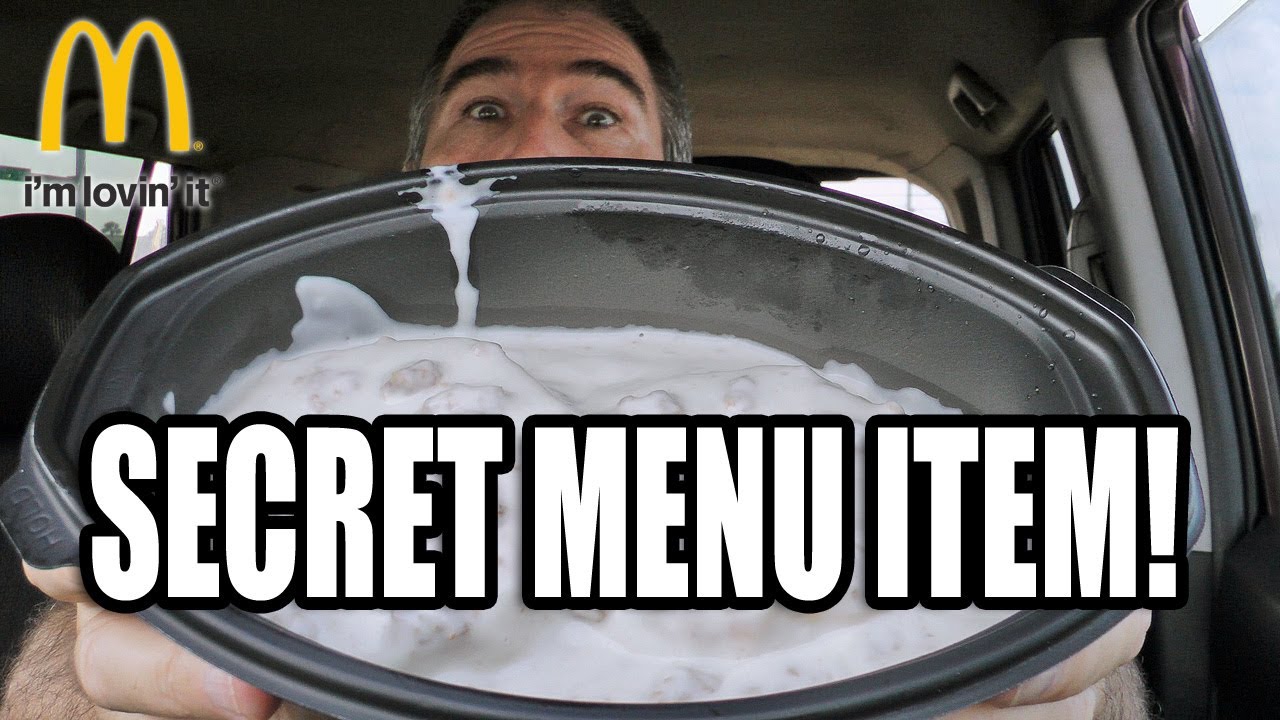 McDonalds® SECRET MENU ITEM Sausage Biscuit & Gravy Review 😮