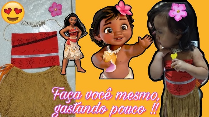 Fantasia Moana Infantil – 40 Ideias Fofíssimas & Tutorial de Como