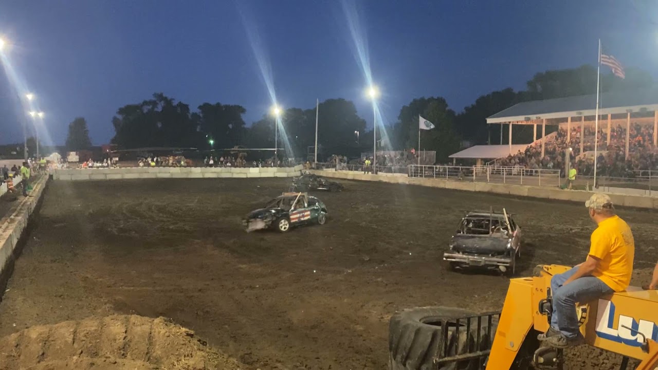 2021 Dixon County Fair Demolition Derby 90s&Newer Open Compacts