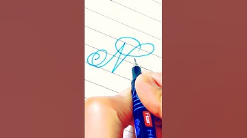 "Niya" in cursive writing #shorts #youtubeshorts #calligraphy #cursive #handwriting