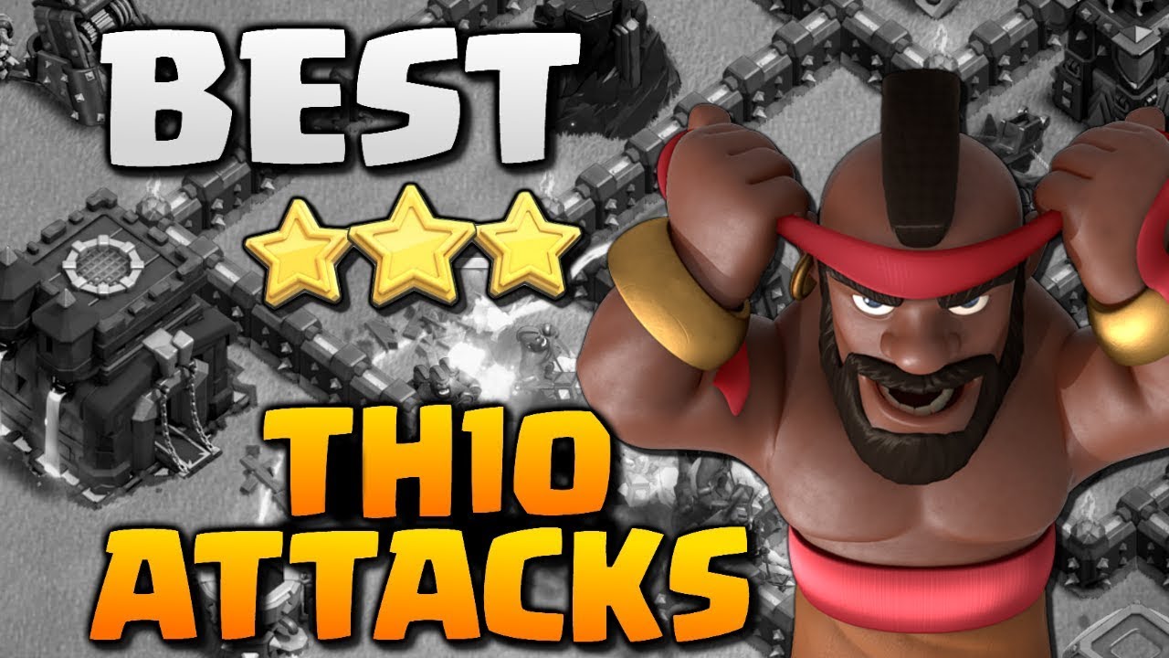 AMAZING! Best TH10 3 Star Attack Strategies Post Update in Clash of Clans - War Strategy CoC 2018!