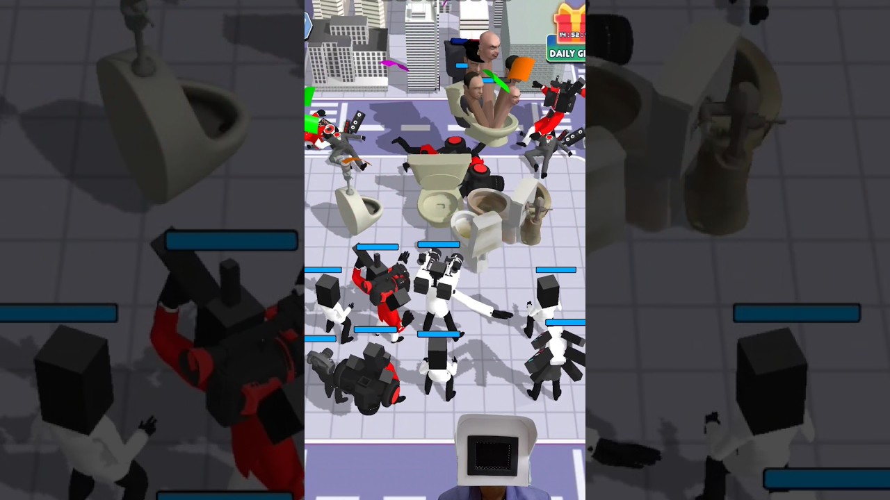 Merge toilet game battle 