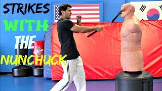 NUNCHUCK NUNCHUCKS STRIKE ATTACK EPIC EASY FUN FAST STRONG SKILLS BRUCE LEE TUTORIAL SPIN MOVES KO