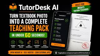 TutorDesk AI — Teaching Pack from a Phone Photo in 60 Seconds