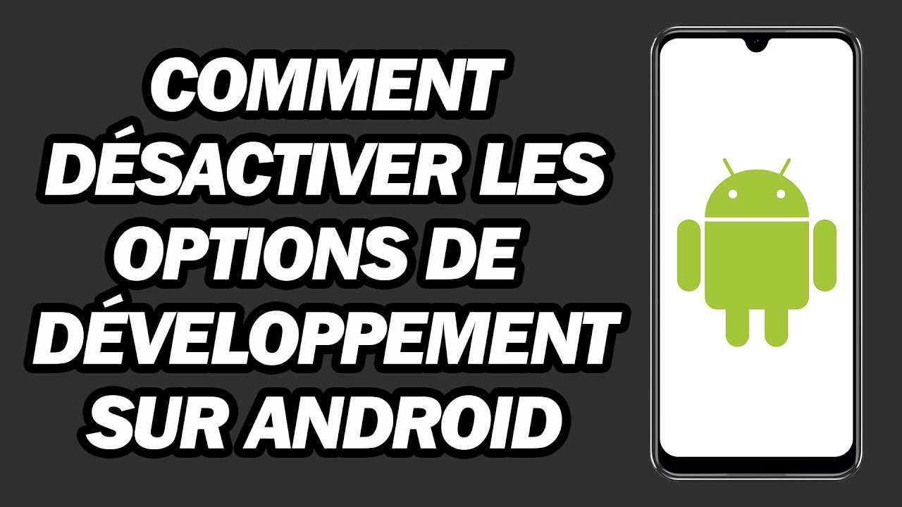 Comment Désactiver Les Options De Développement Sur Android | Pas à Pas ...