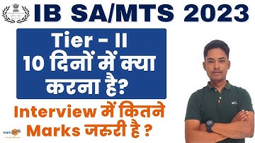 IB SA/MTS Tier-II 2023 I How to practice in 10 days I By Vikram Singh