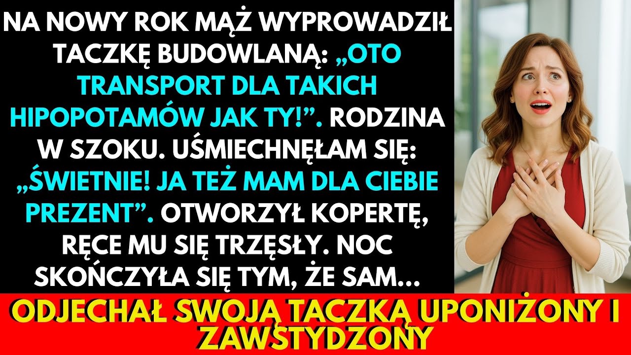 Stałam przy choince, wieszając ostatnie bombki, gdy poczułam na ramionach jego dłonie. „Szykuj siły, Różo. Moja niespodzianka na sylwestra będzie niezapomniana” – wyszeptał mi do ucha, a ja...