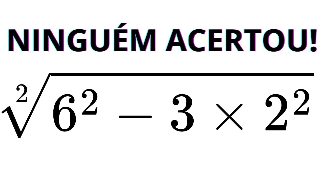MATEMÁTICA BÁSICA - QUAL O RESULTADO DA EXPRESSÃO❓