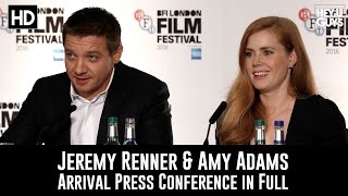 Arrival Press Conference in Full - Amy Adams & Jeremy Renner