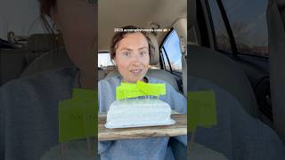 ending the year alone with a cake in my car 🥹 #newyear #cake #dessert #foodreview