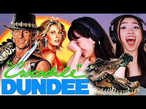 Foreign Girls React | Crocodile Dundee | First Time Watch
