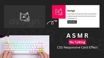 ASMR Programming - CSS Responsive Cards Hover Effect  - No Talking