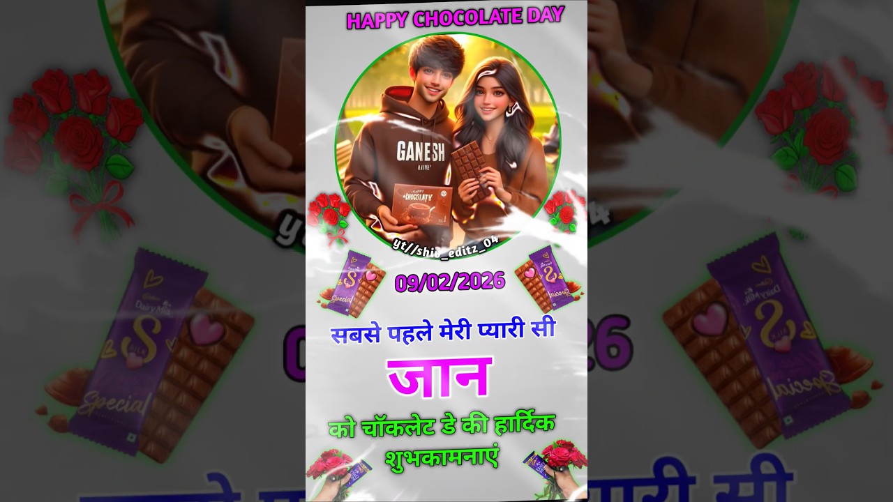 Happy chocolate day 😊 | Chocolate day status video 