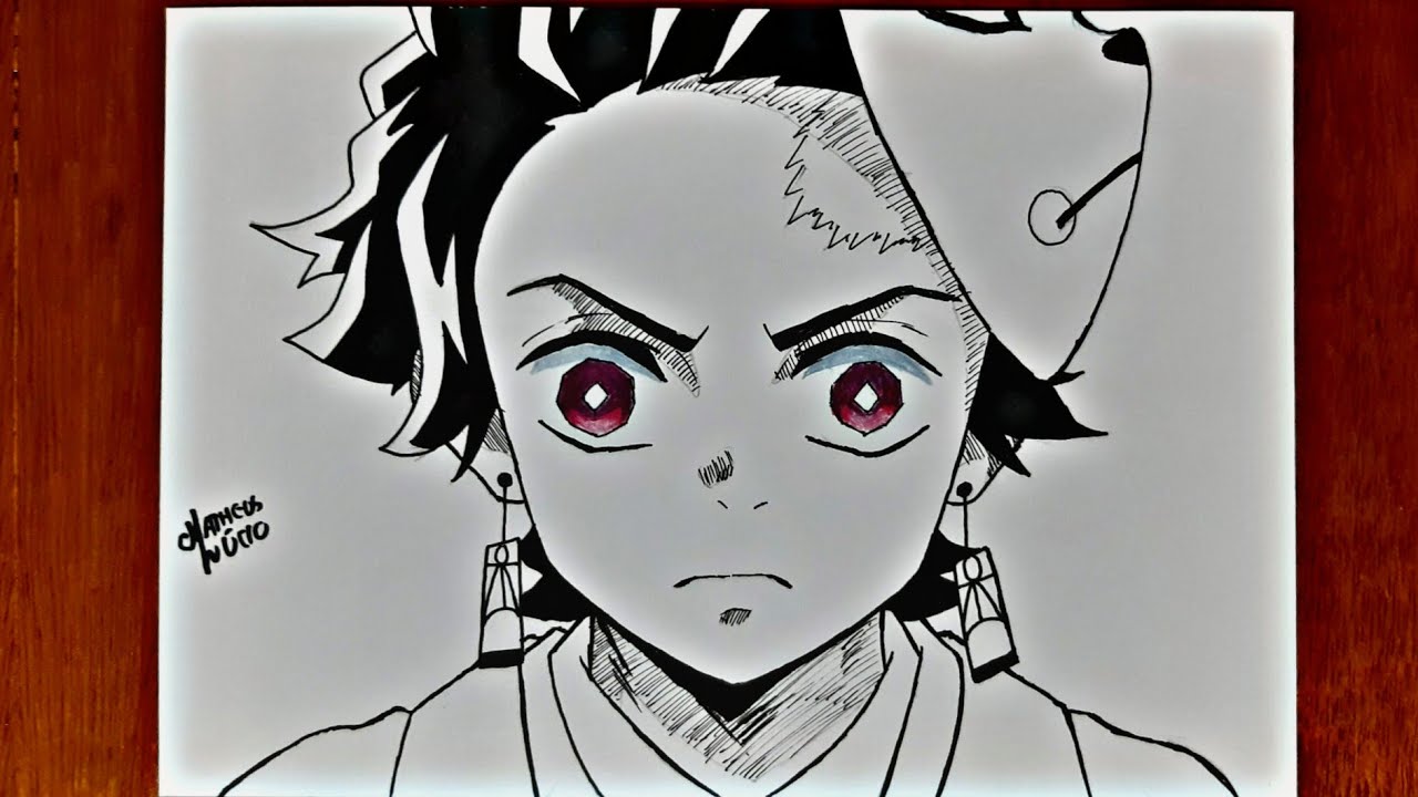 Como Desenhar o Tanjiro Kamado / Kimetsu no Yaiba 