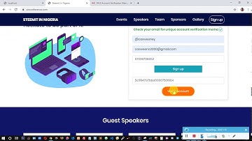 Sign up Procedures on the Steemit in Nigeria Official Website - Sinconference