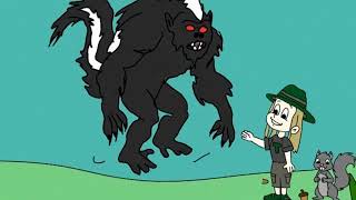 KID RANGER (cartoon episode 5) - Skunk Ape takes down the theme park!
