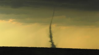 Amazing Landspout TORNADO Hits Near North Platte, NE - May 14th, 2025