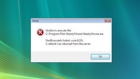Workaround for Windows Vista Error: "A referral was returned from the server"