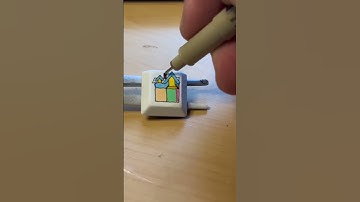 Customizing my Keyboard! 🎨🖌️ featuring the house from UP! #artwork #diy #coolartwork #artist #art