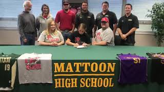 Mattoon Senior Grace Mcdowell Signing to play Softball @ Lakeland College